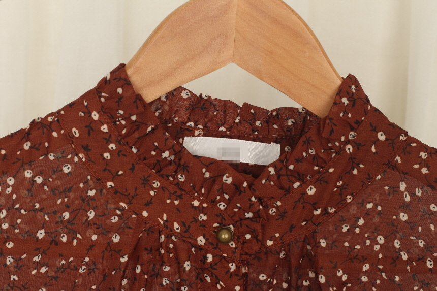 New Women Dress Flower Chiffon Autumn Long Dress R