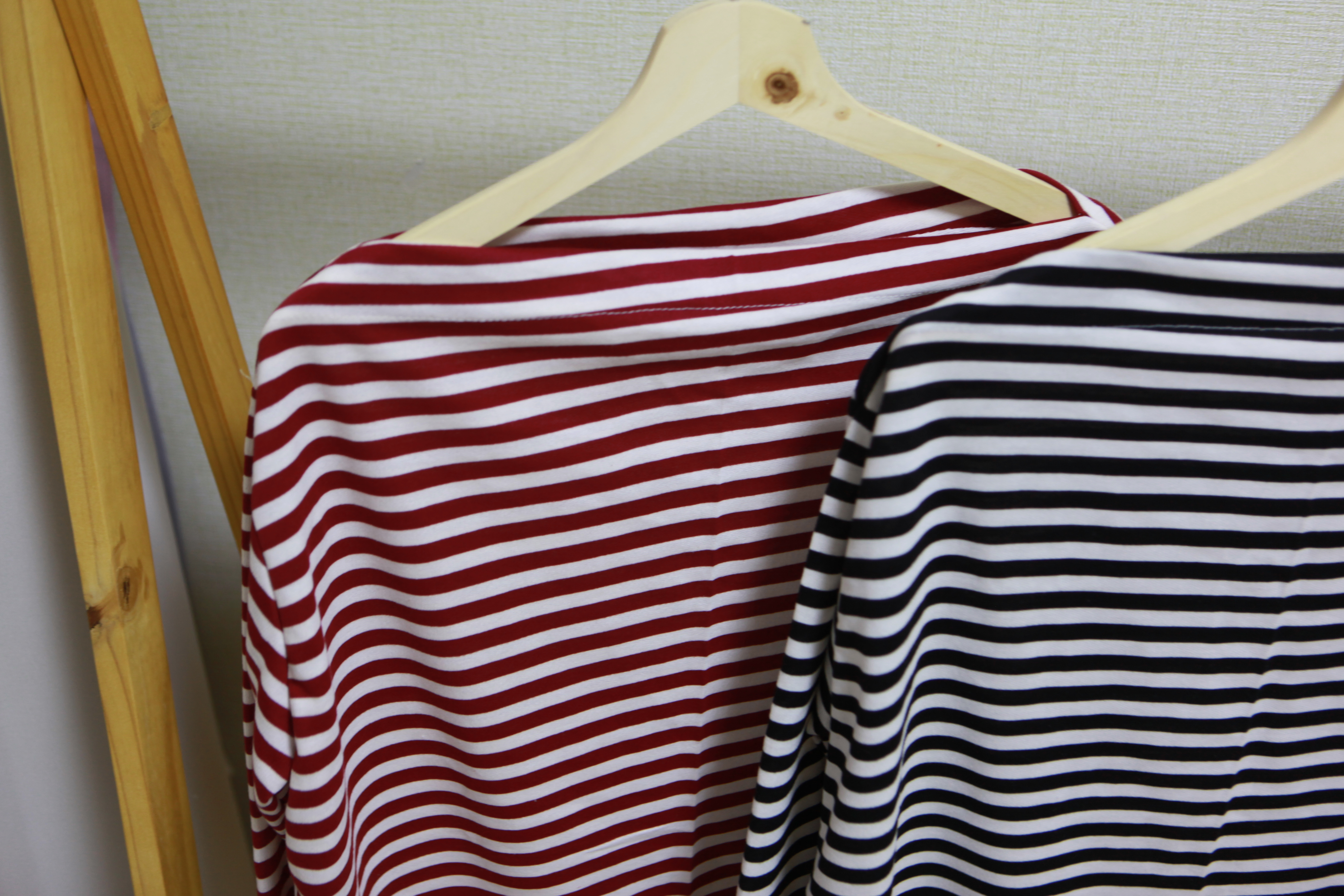 Loose T-Shirt T-shirt Stripe Wide Feet Matching Go