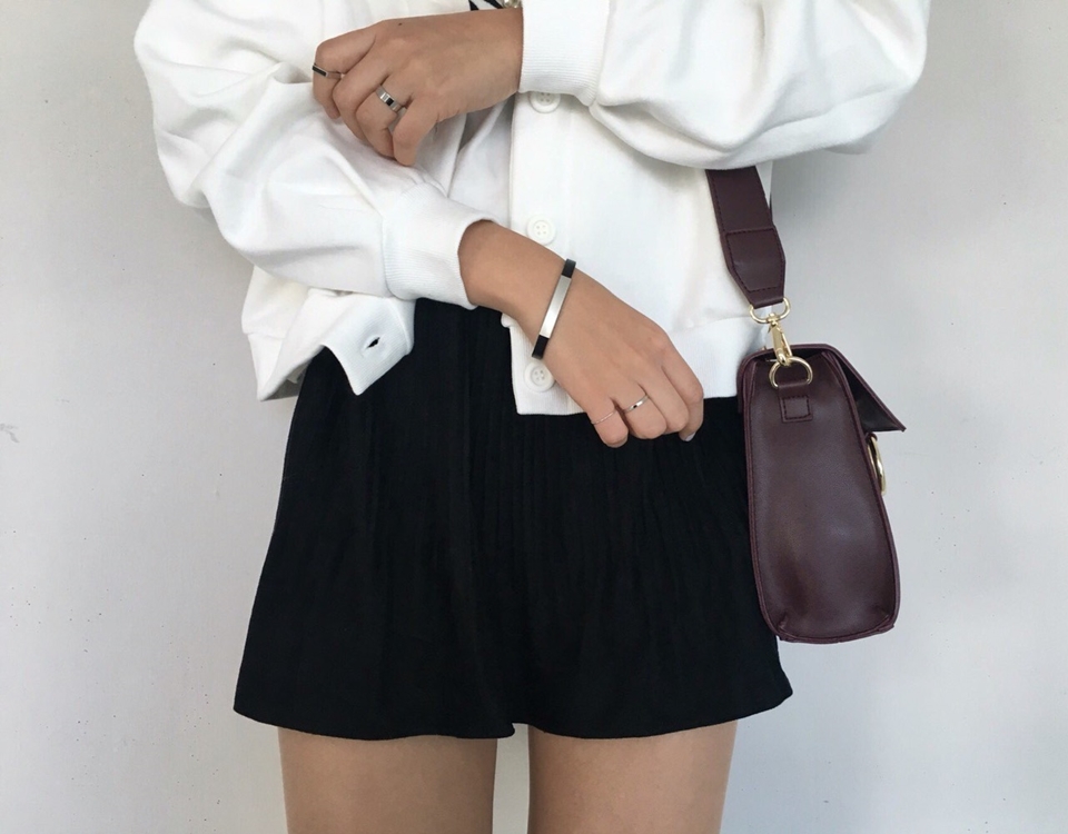 Bloom Pleat Pleated Mini Skirt Tax Suede Tweed Coo