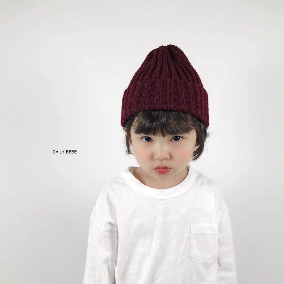 Autumn Child Left Girl Baby Beanie Hat Infant Bust