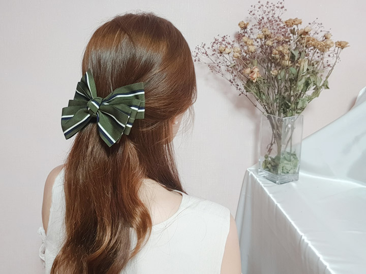 Handmade hairpin striped hairpin autumn king ribbo