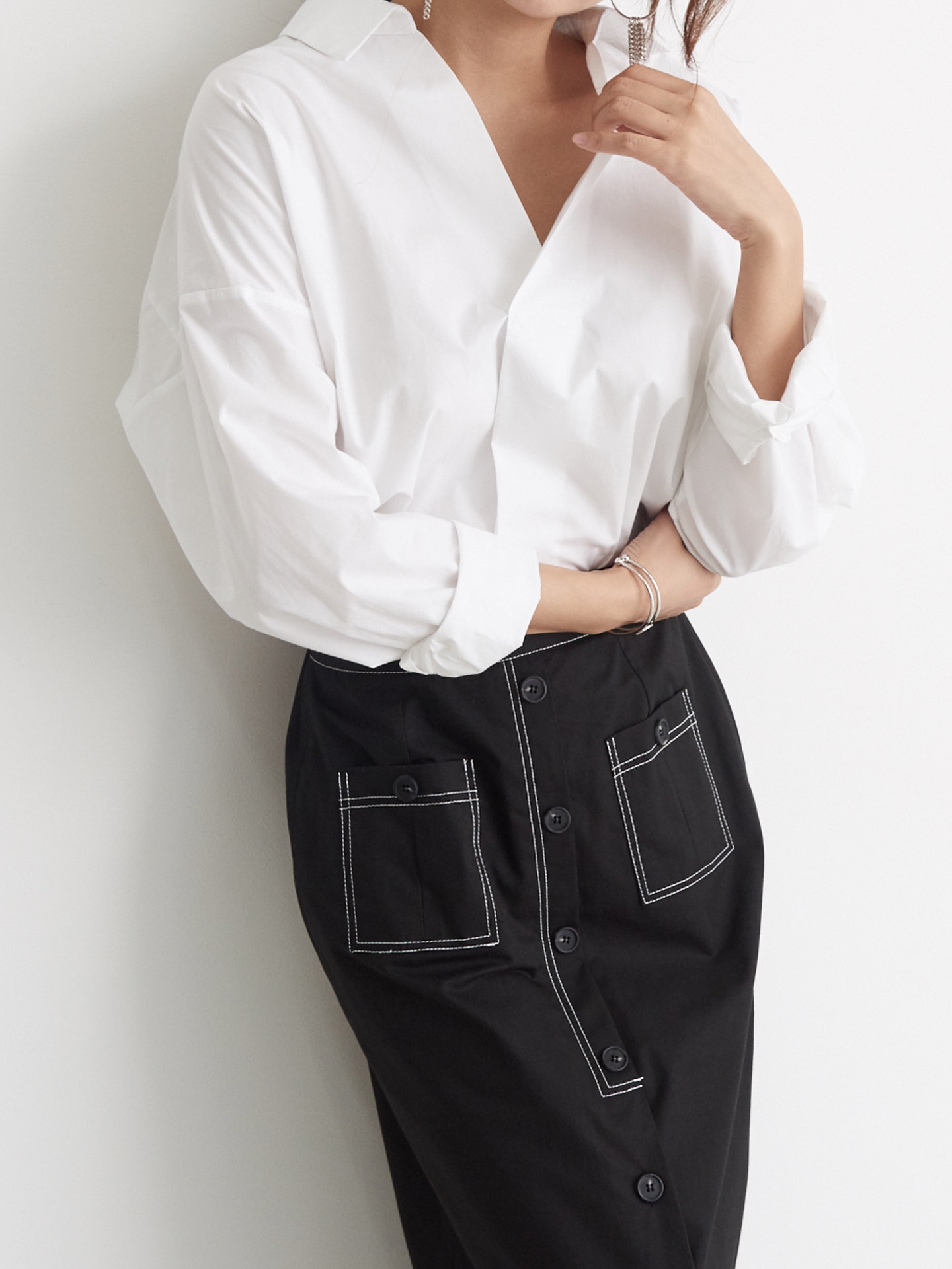 NEW FASHION LADY GIRL Blouse Half Open Blouse Girl