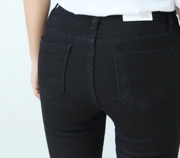 Women Jeans Pants Busting in the waist pearl boots