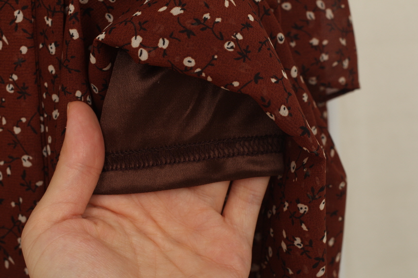 New Women Dress Flower Chiffon Autumn Long Dress R