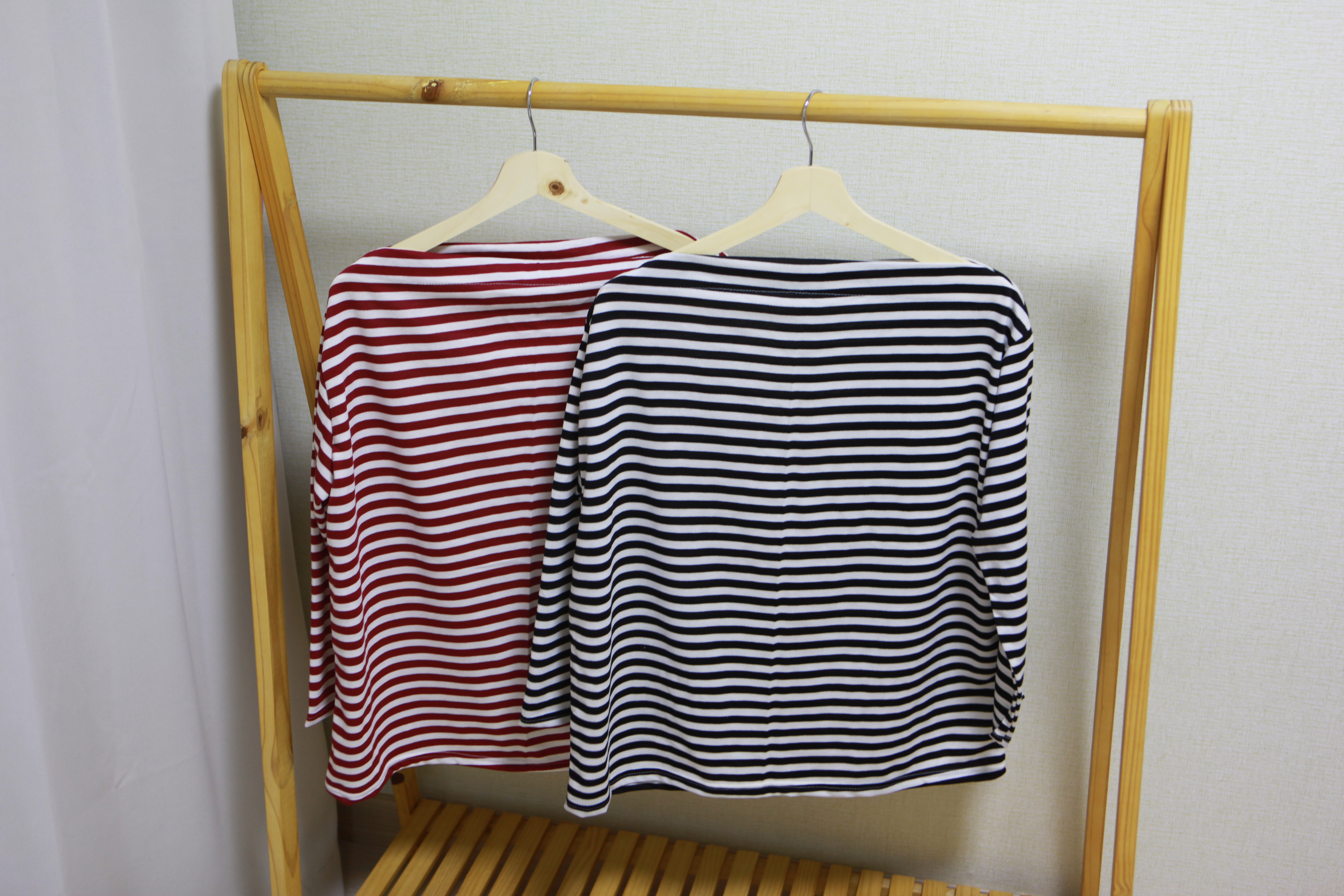 Loose T-Shirt T-shirt Stripe Wide Feet Matching Go