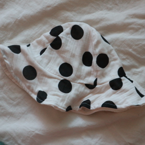 Toddler dotted cap red, yellow, white, green Child
