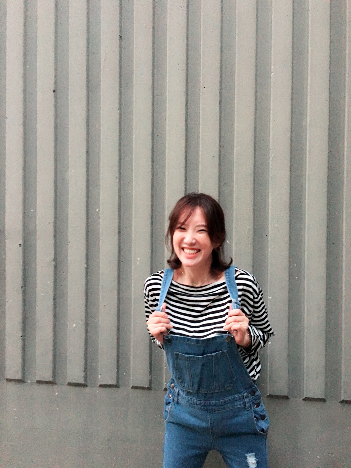 Loose T-Shirt T-shirt Stripe Wide Feet Matching Go