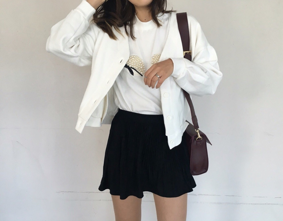 Bloom Pleat Pleated Mini Skirt Tax Suede Tweed Coo