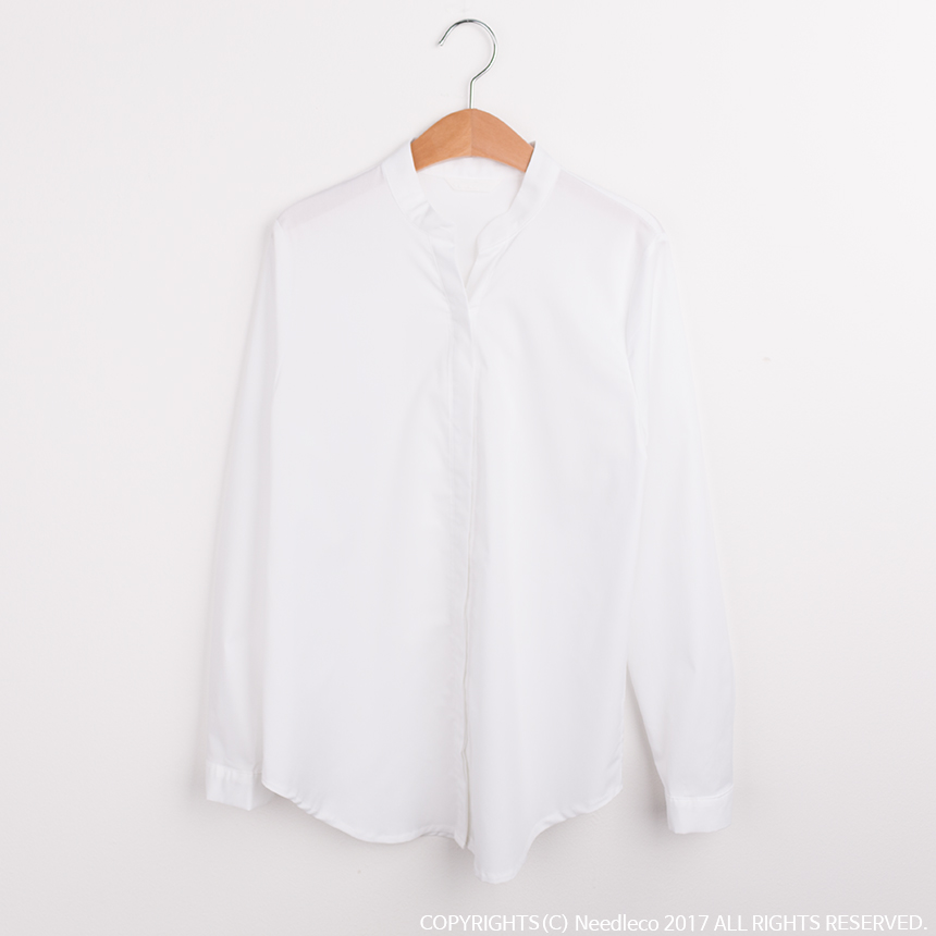 Needle nose span white shirt blouse three species 