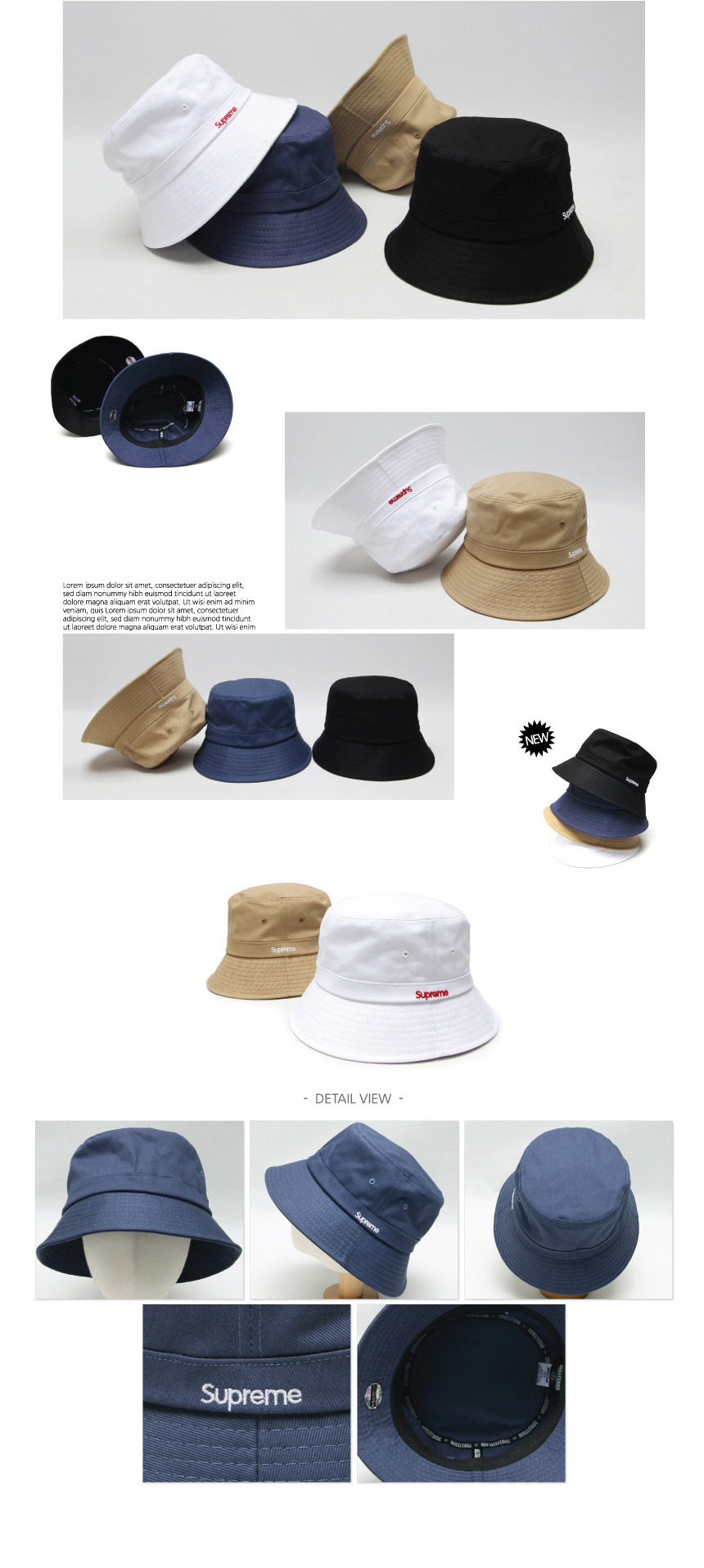 Women Sun Hats Unisex Public Side Supreme Fashion 