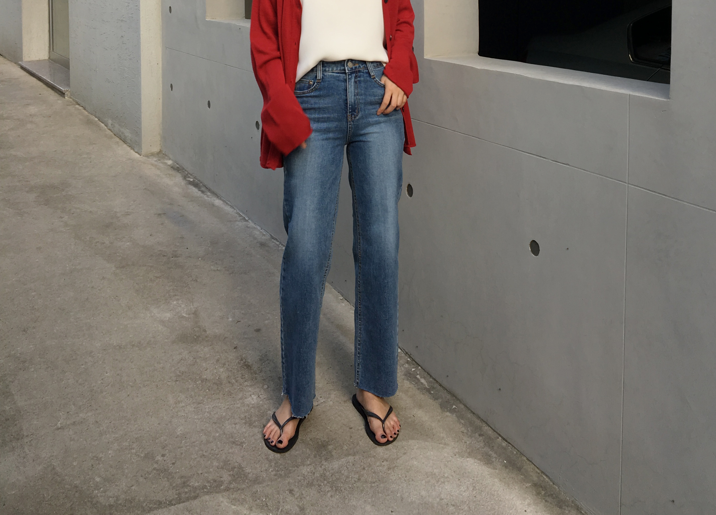 Korea Jeans Pants Eleven Denim Pants Tong Jeans Cu