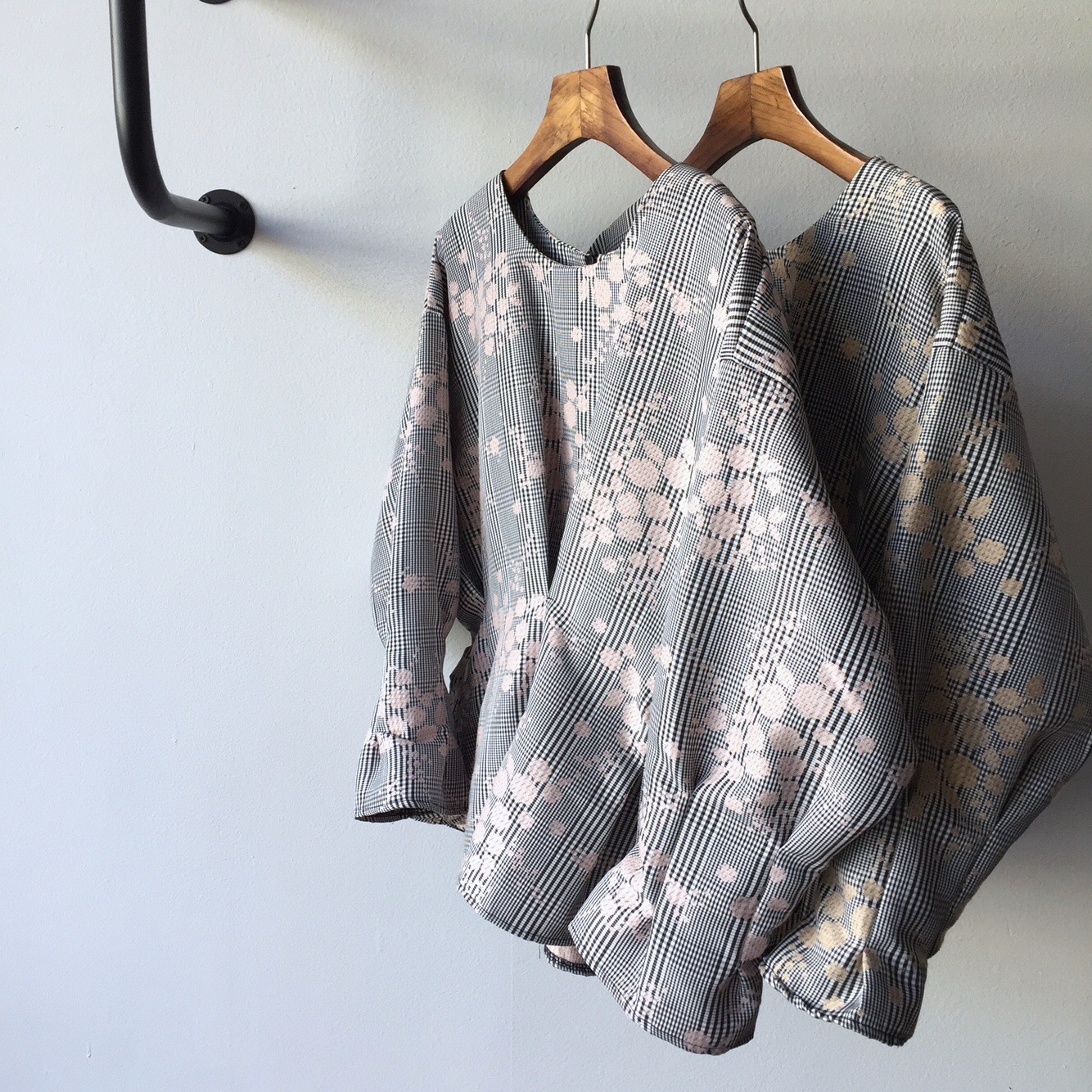 Women Blouses Seven Sisters Glen Check Bulk Blouse