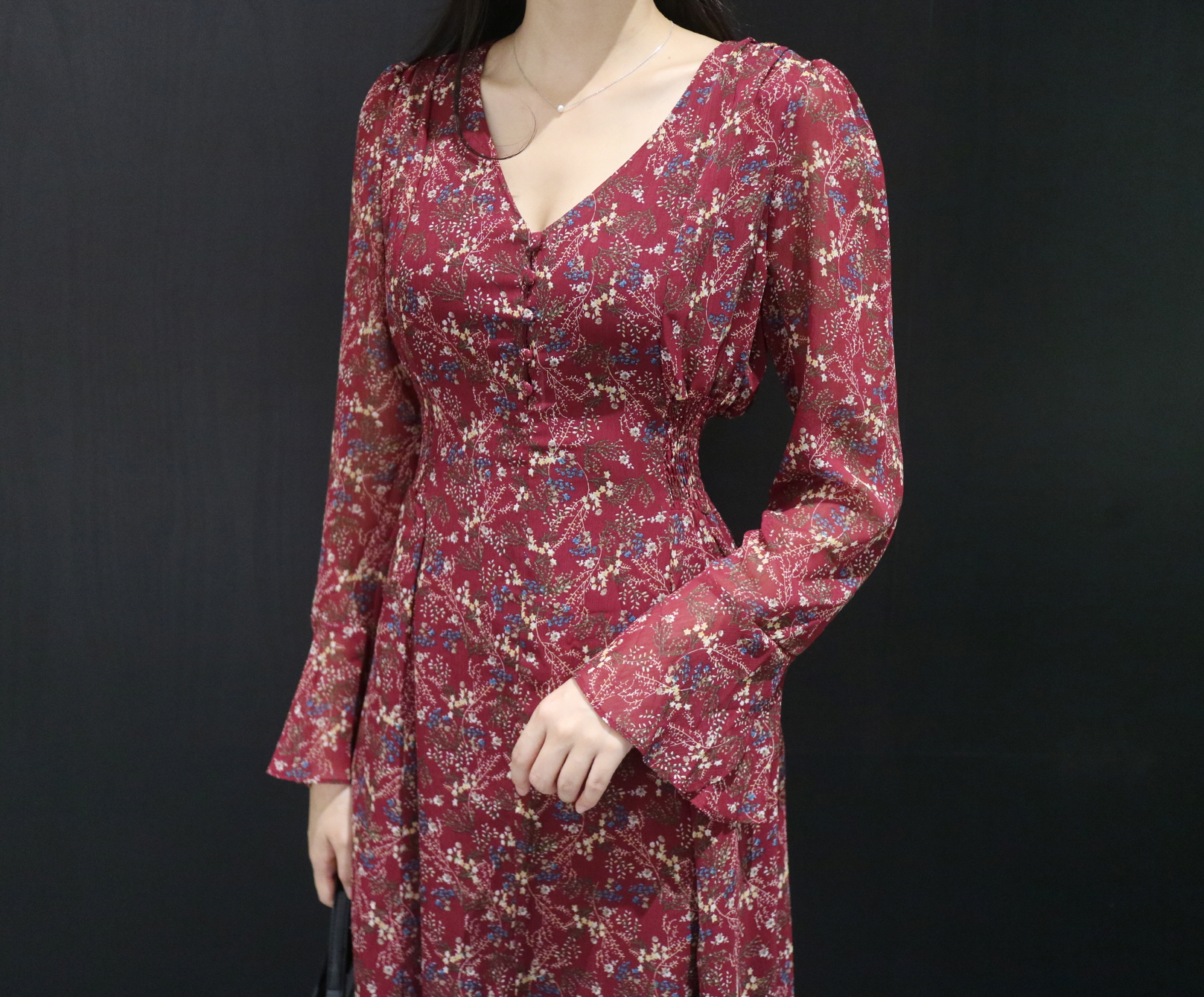 Cropped Chiffon One Piece Romantic Travel Look Fem