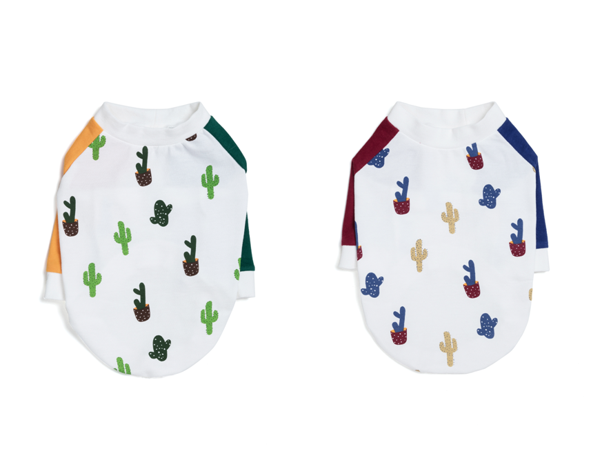 NEW DOG FASHION 클 불 Burning Love ~ Cactus T-shirt 