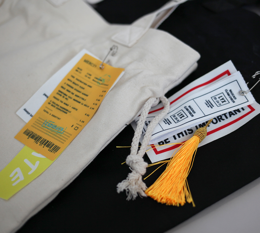 NEW ECO BAG Black Label Aboeba Eco Bag Back Canvas