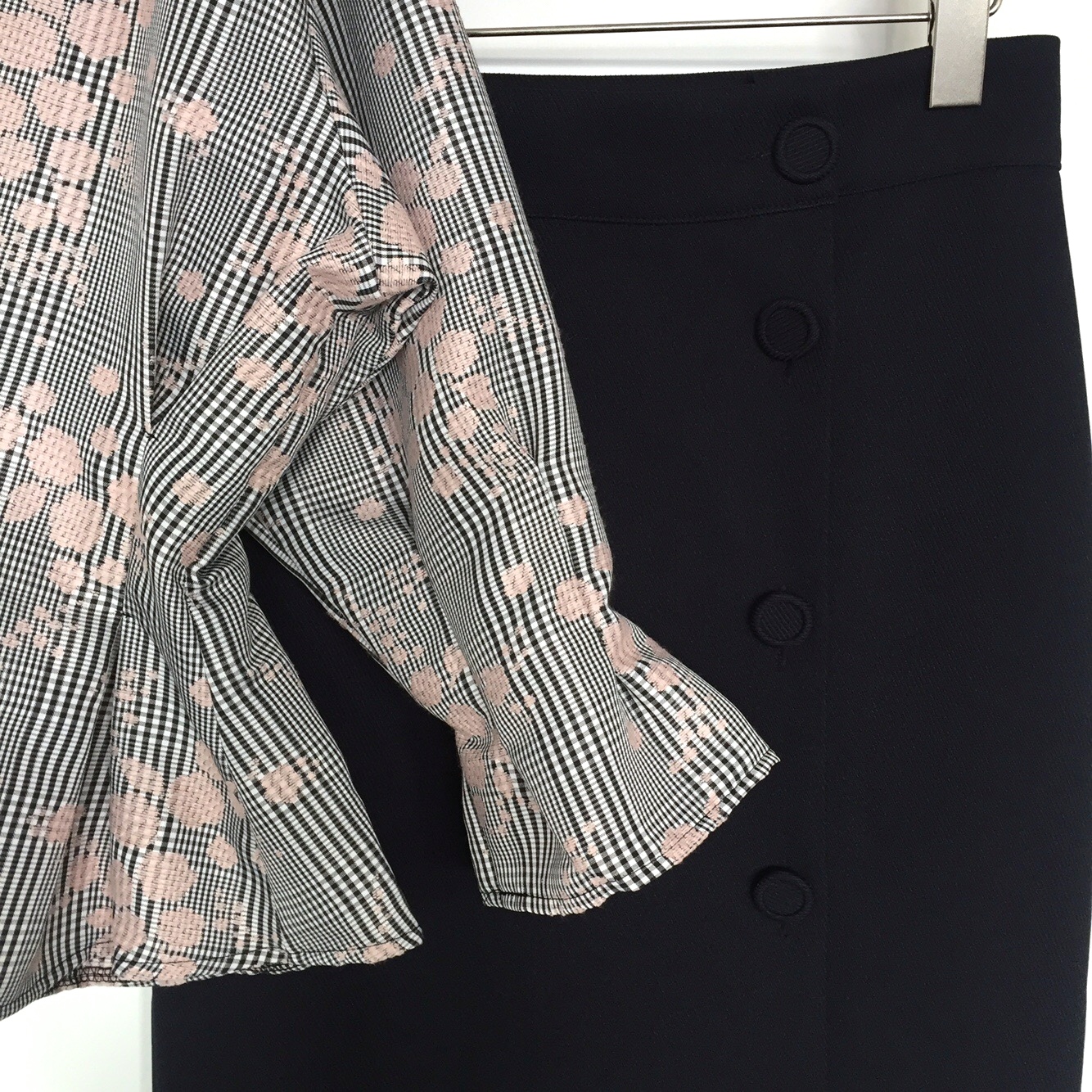 Women Blouses Seven Sisters Glen Check Bulk Blouse