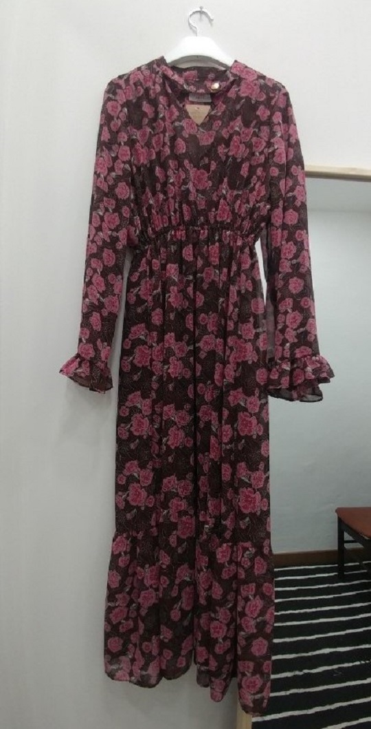 Choker Chiffon Long One Piece Sand Glass Autumn An