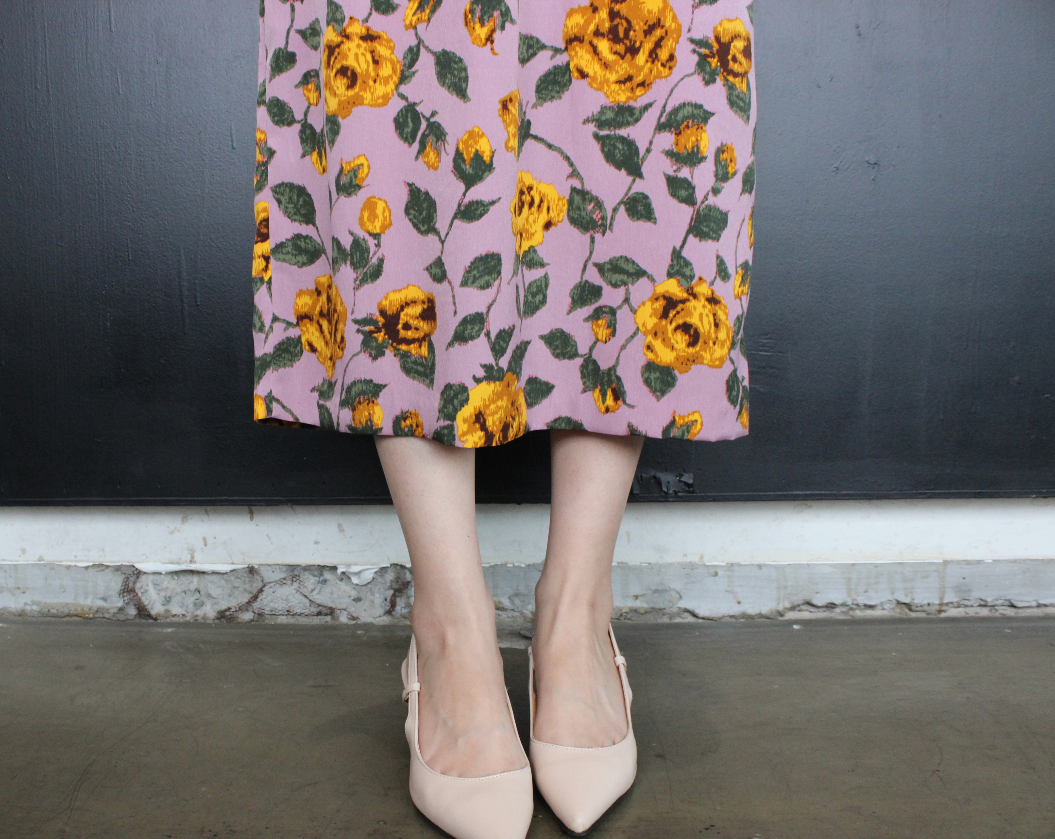 New Women's Dress Elegant H-line Autumn Flower 