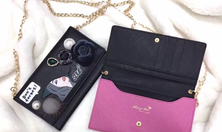 New Unique cell phone wallet cross back detailing 