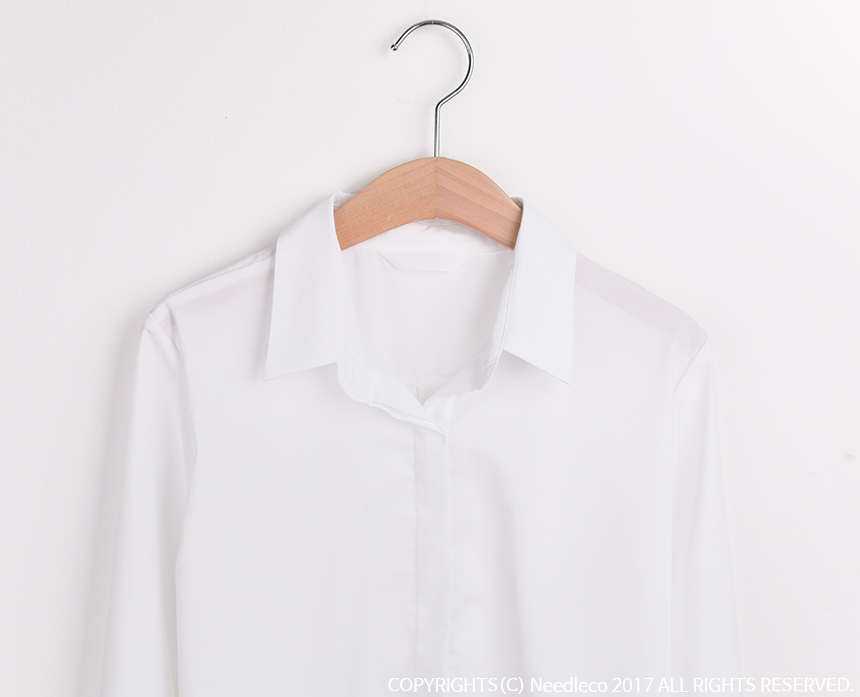 Needle nose span white shirt blouse three species 