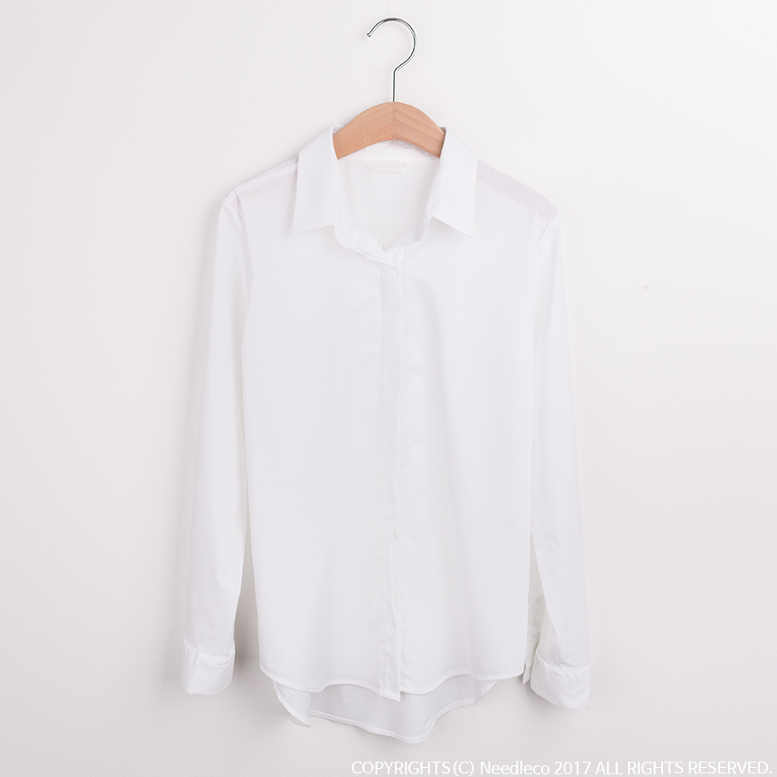 Needle nose span white shirt blouse three species 