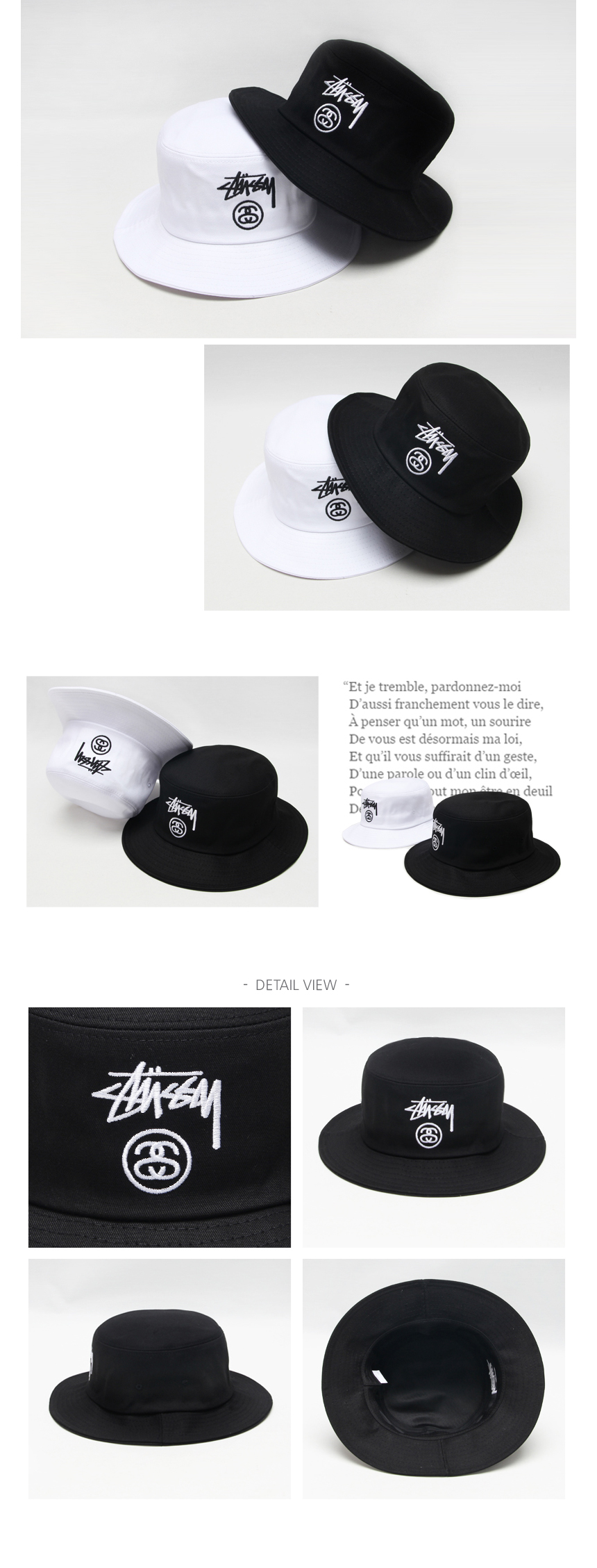 Women Sun Hats Stussy Basic Buckets Hat Hats Men&#