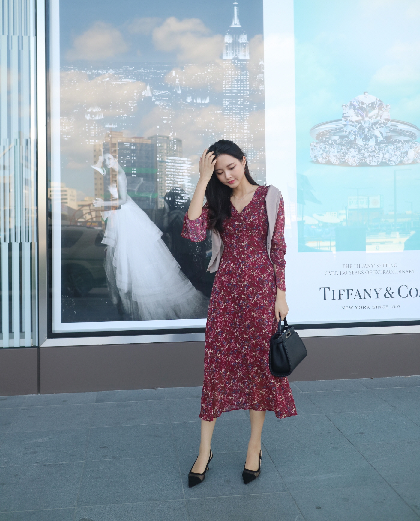 Cropped Chiffon One Piece Romantic Travel Look Fem