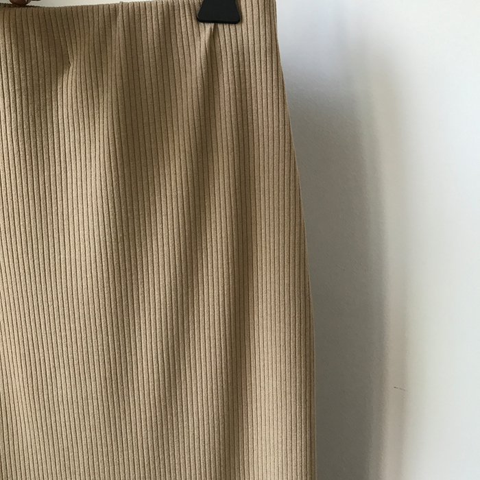 H Line Goliath Bending Knit Long Skirt IBDA Coordi