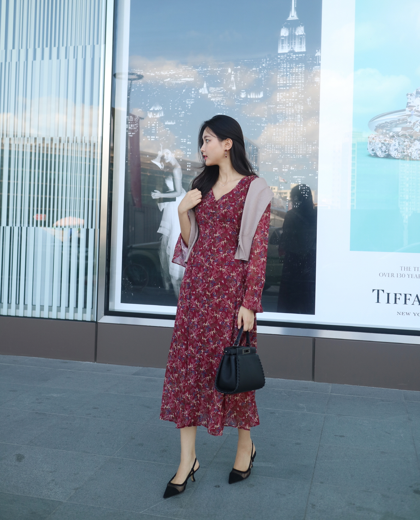 Cropped Chiffon One Piece Romantic Travel Look Fem