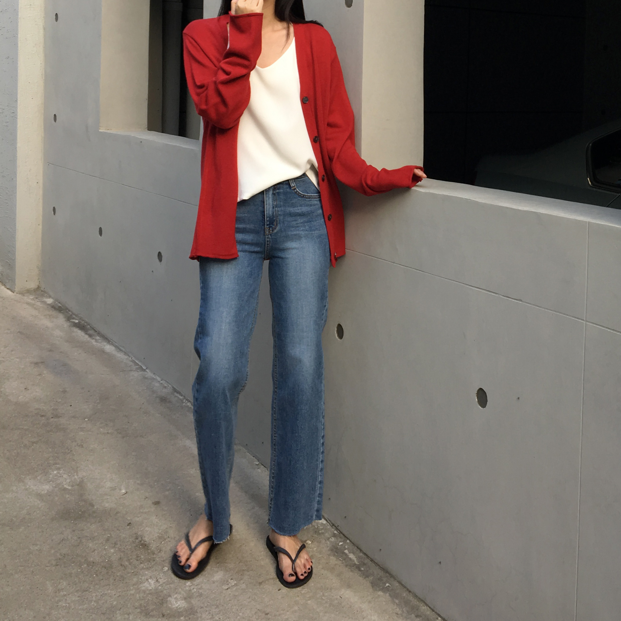 Korea Jeans Pants Eleven Denim Pants Tong Jeans Cu