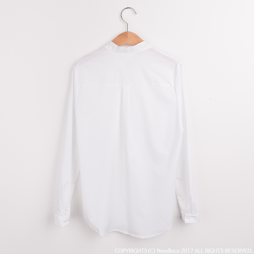Needle nose span white shirt blouse three species 