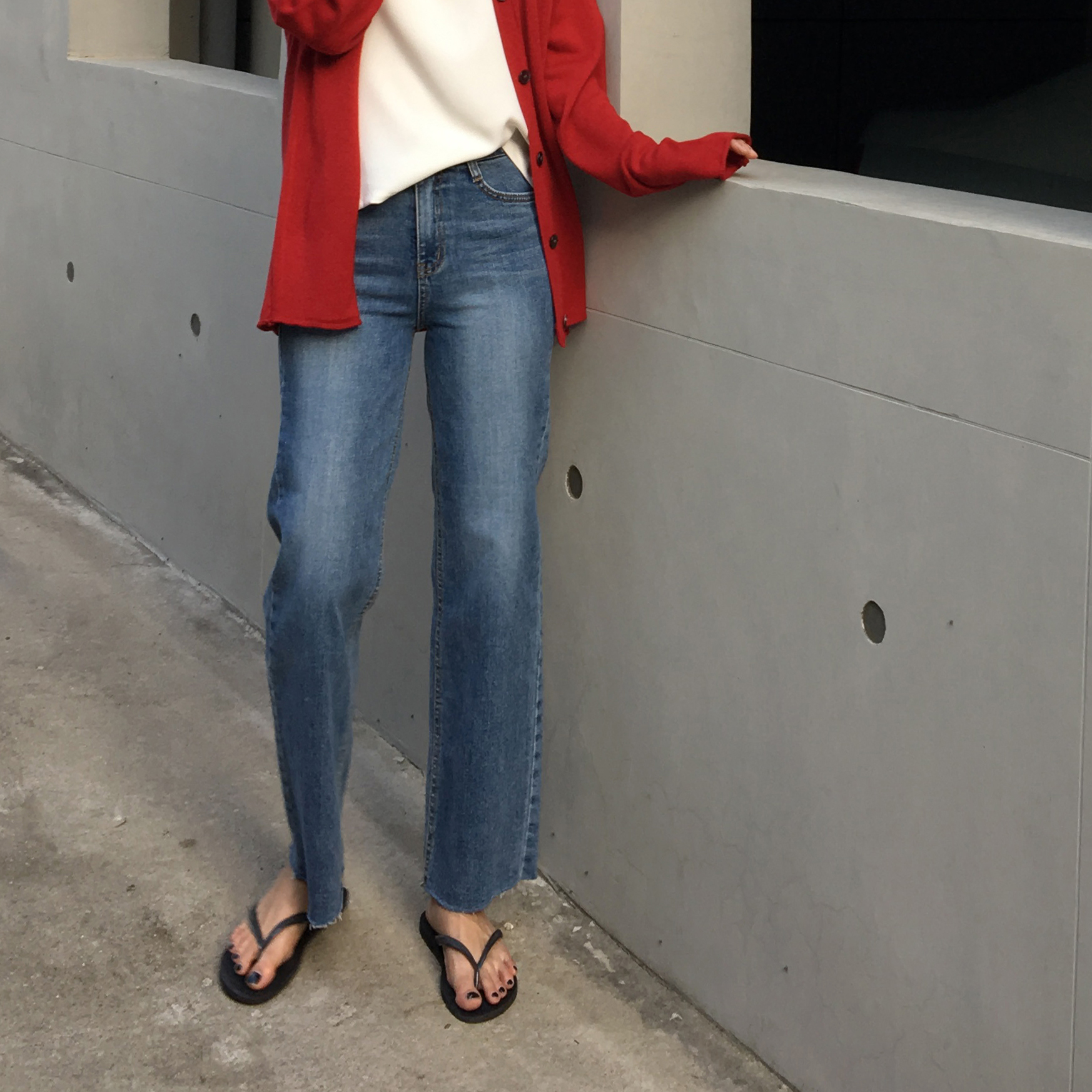 Korea Jeans Pants Eleven Denim Pants Tong Jeans Cu