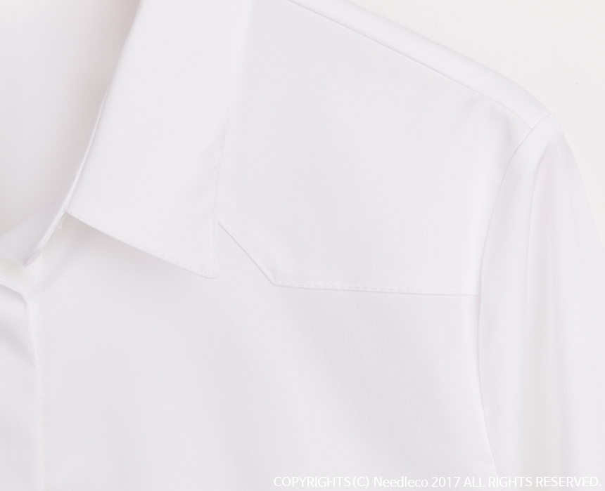 Needle nose span white shirt blouse three species 