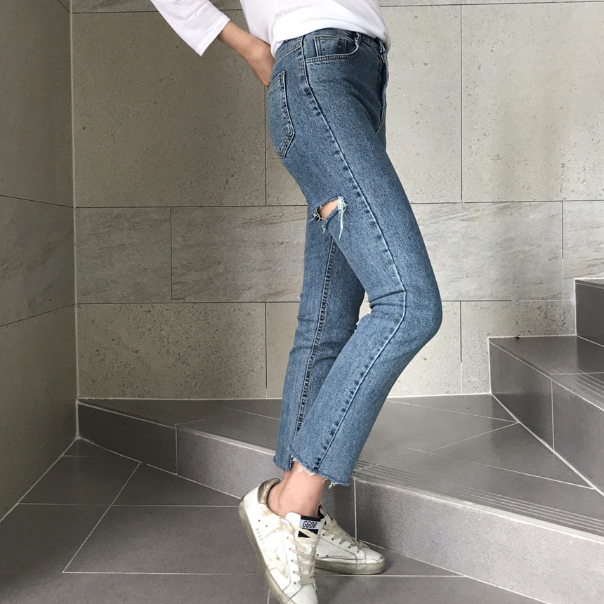 Women Jeans Pants Torn Torn Jeans Date Women Fall 