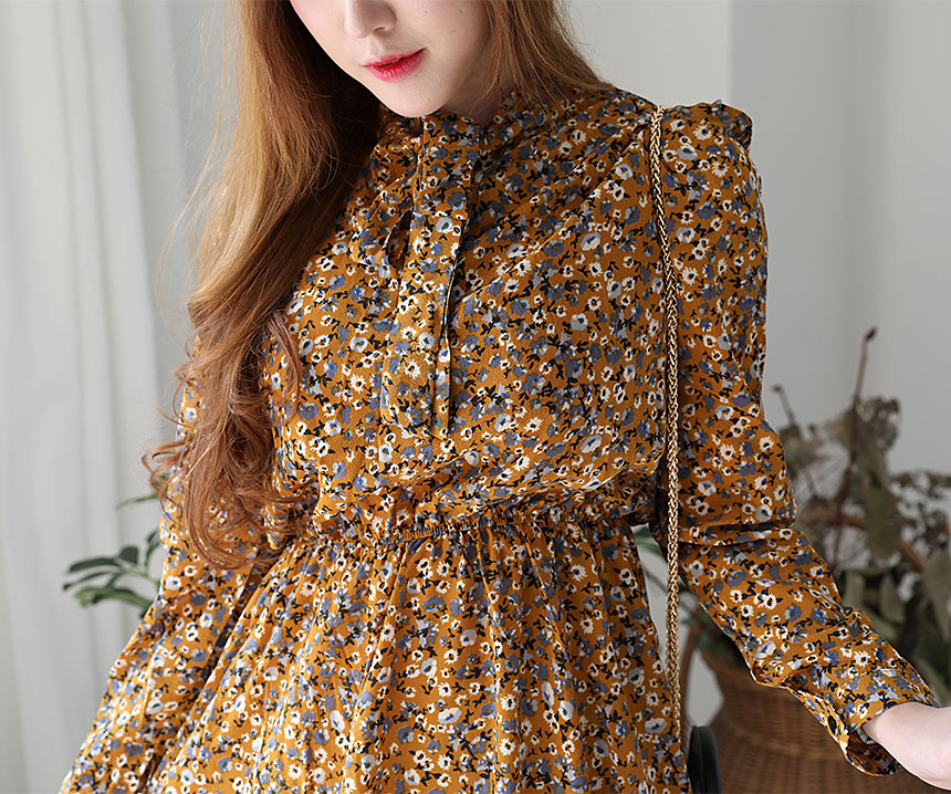 Autumn Chiffon Flower Long Dress 20 Girls Girl Coo