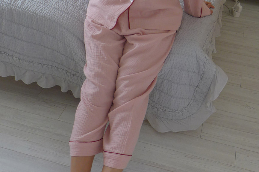 New cotton double gauze pajamas couple pajamas New