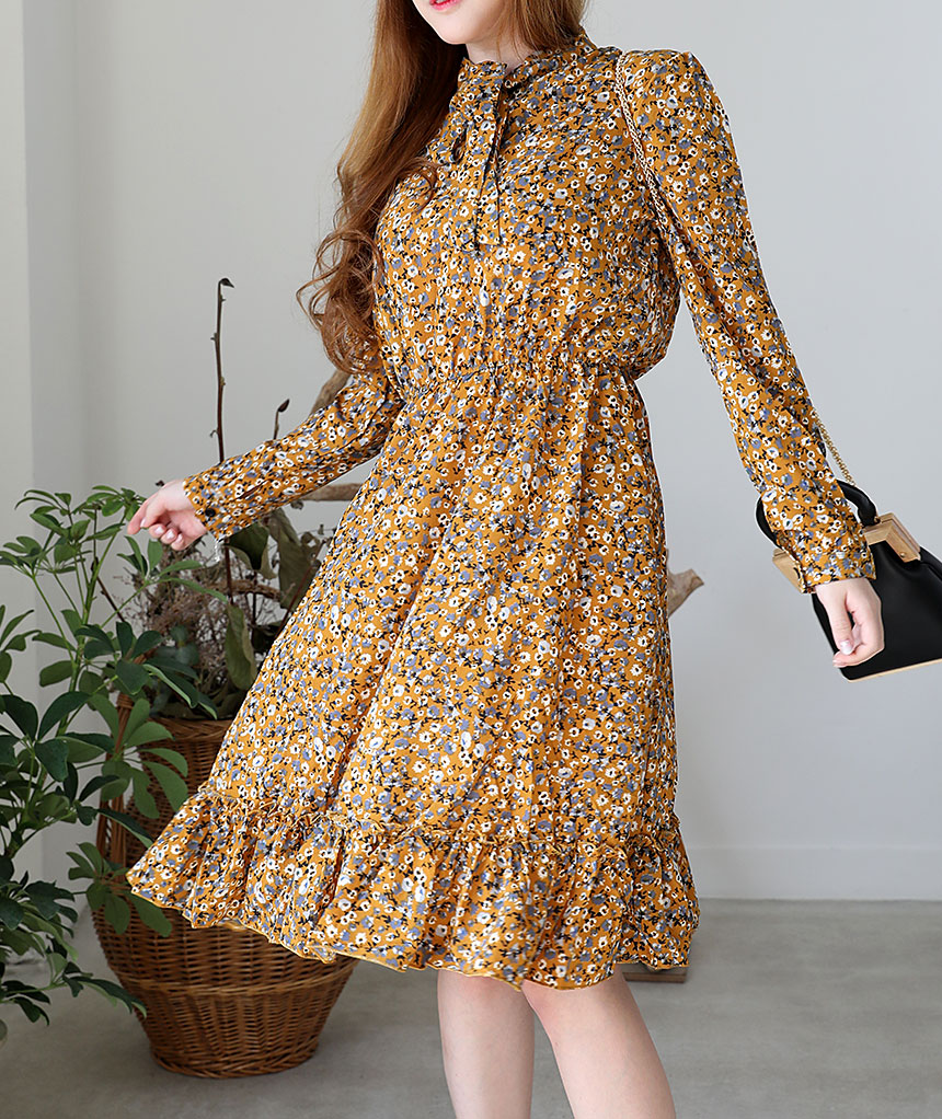 Autumn Chiffon Flower Long Dress 20 Girls Girl Coo