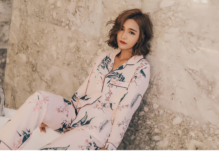 New imported high-grade palm tree autumn two-piece