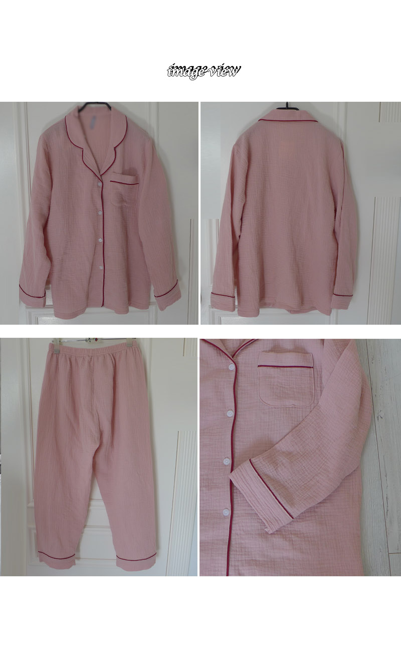 New cotton double gauze pajamas couple pajamas New