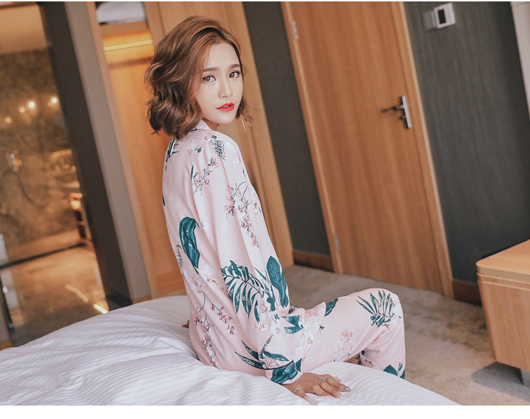 New imported high-grade palm tree autumn two-piece