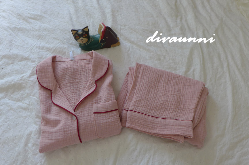 New cotton double gauze pajamas couple pajamas New