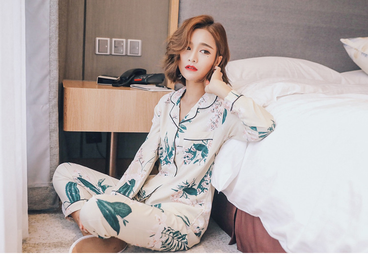 New imported high-grade palm tree autumn two-piece