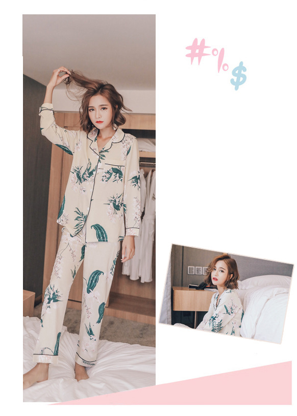 New imported high-grade palm tree autumn two-piece