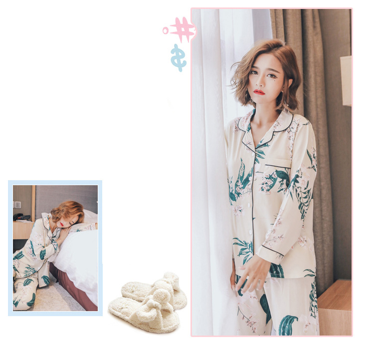 New imported high-grade palm tree autumn two-piece