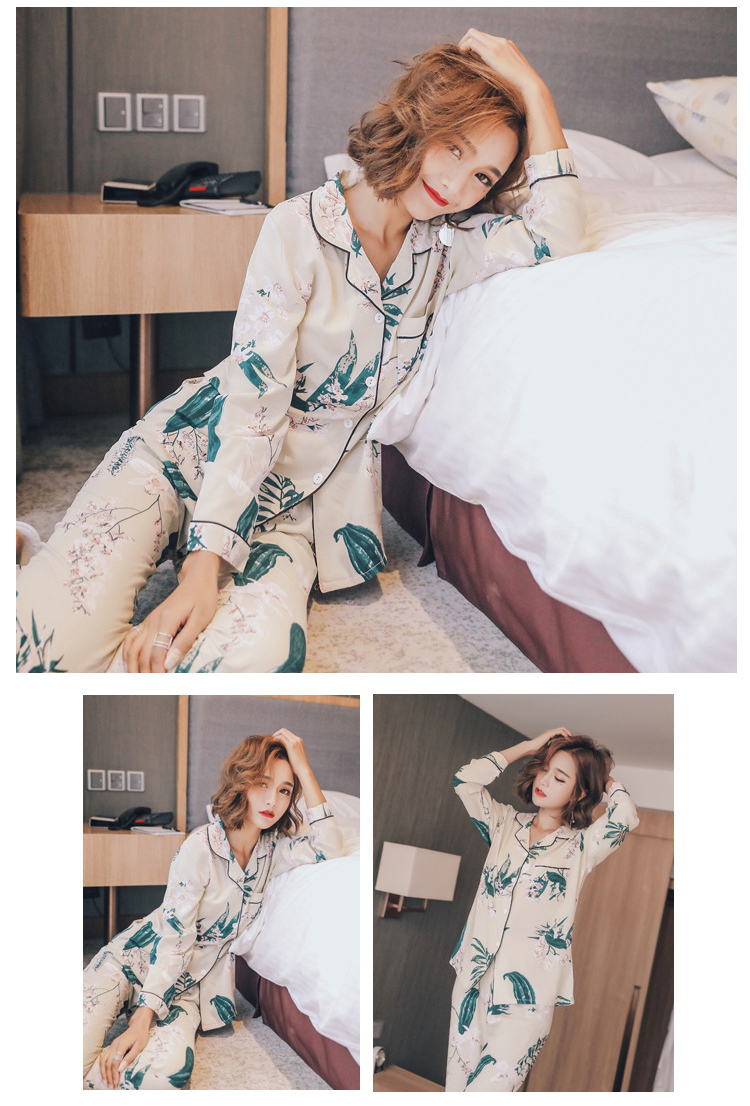 New imported high-grade palm tree autumn two-piece