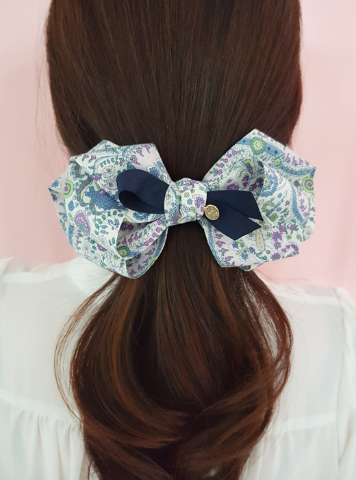 New Handmade floral Paisley ribbon pin Hairpin hai