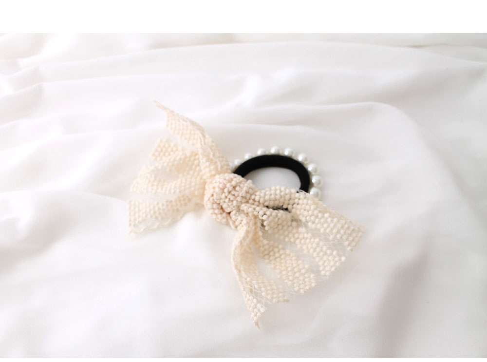 Lace ribbon pearl hair lace pretty pretty girl cut