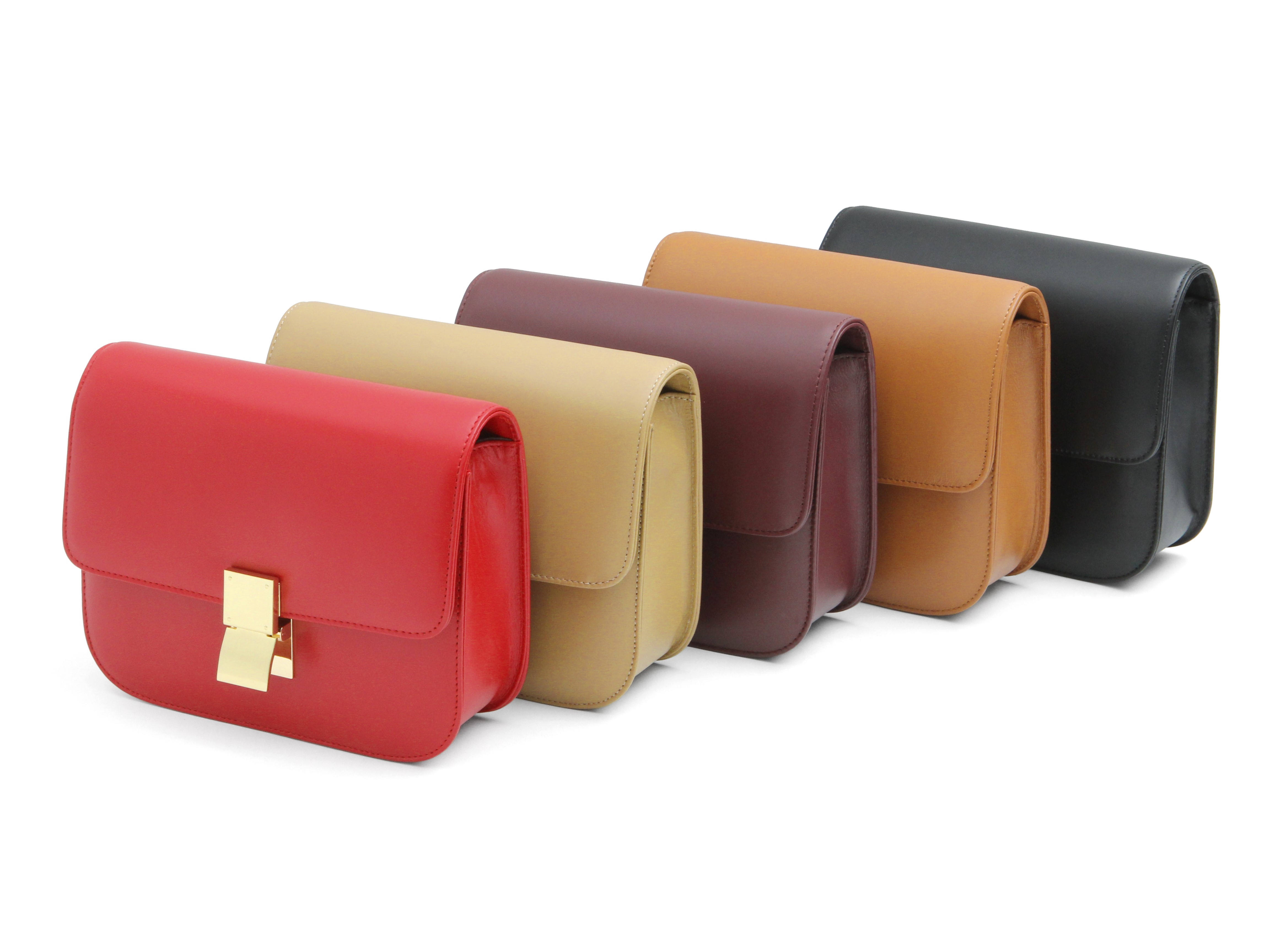 New Classic Mini Cross Back Leather Cowhide Women&