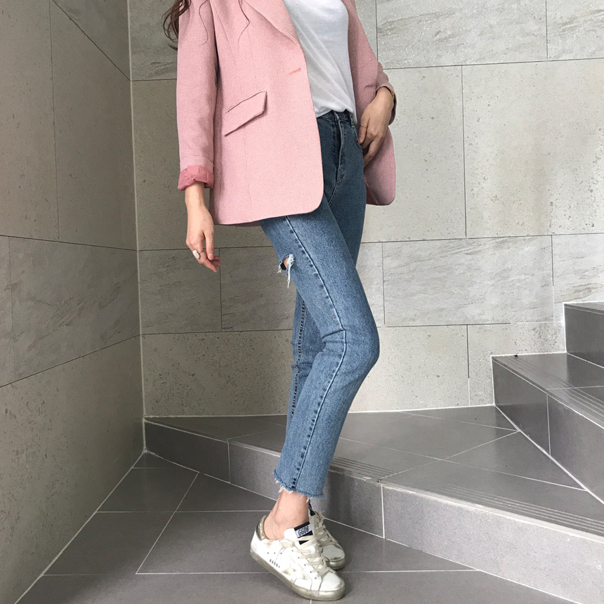 Women Jeans Pants Torn Torn Jeans Date Women Fall 