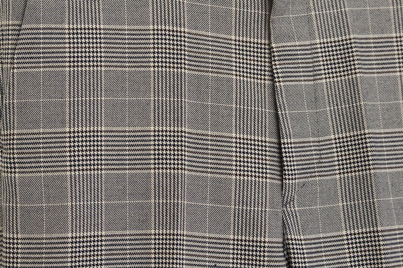 New Men's Pants Glen Check Wide Slacks 2color M